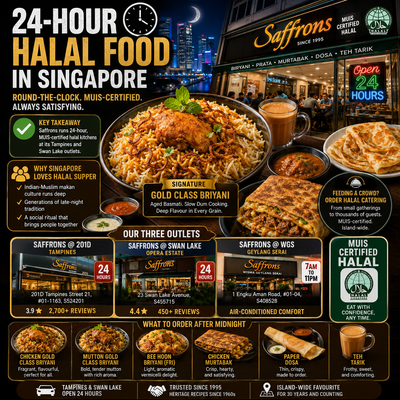 24 Hour Halal Food Singapore: 24/7 Briyani & Supper Spots