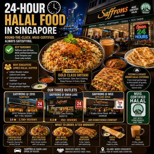 24 Hour Halal Food Singapore: 24/7 Briyani & Supper Spots